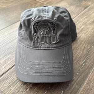Kuiu Ultralight Hunting Cap Gray Nylon Adjustable Strap One Size